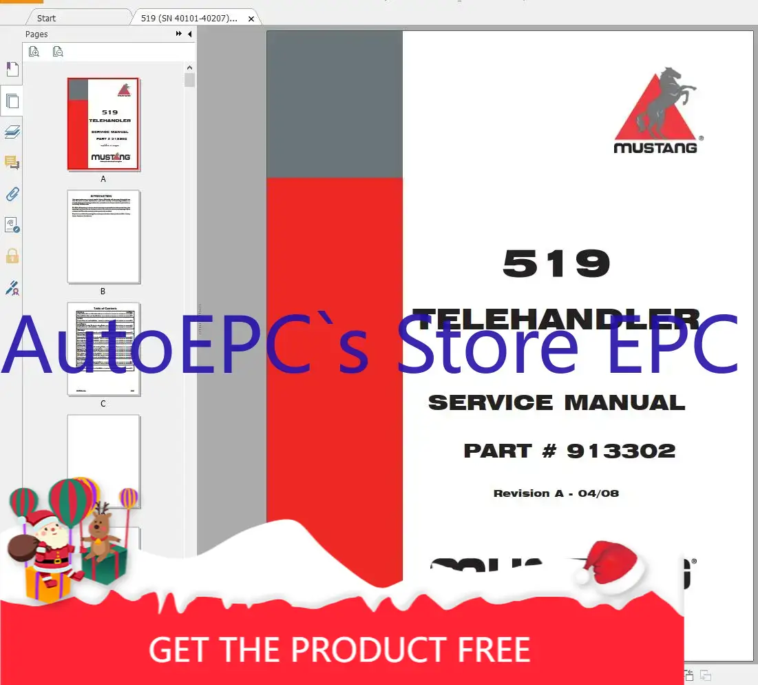 Heavy Equipment Service - AutoEPC Mustang Mesin Alat Berat 4.14