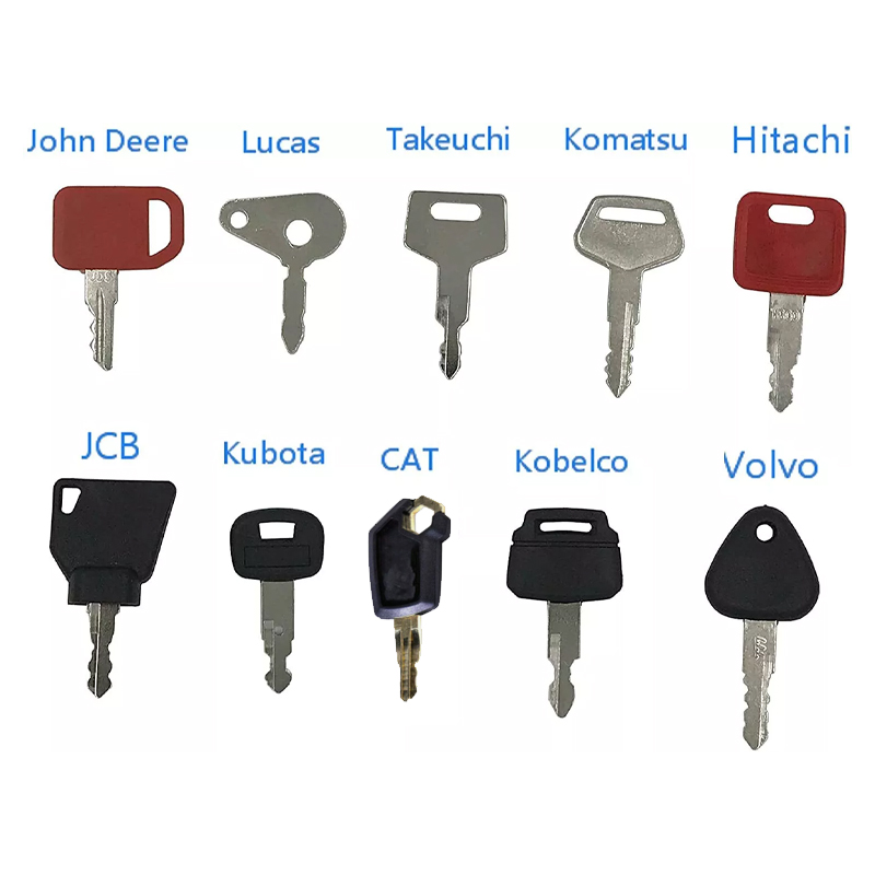Heavy Equipment Keys Master Set - 10 buah Set pengapian kunci Master