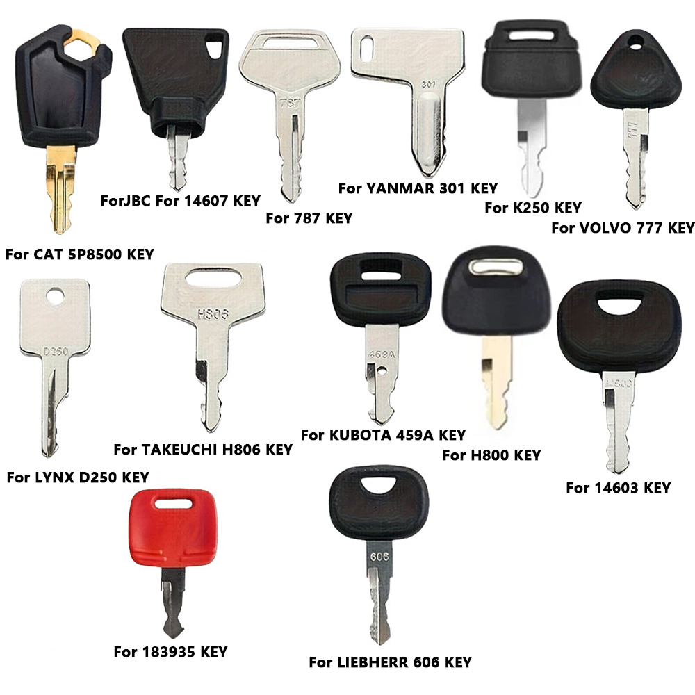 Heavy Equipment Keys Master Set - 13PCS Set Kunci Pengganti Mesin Konstruksi,