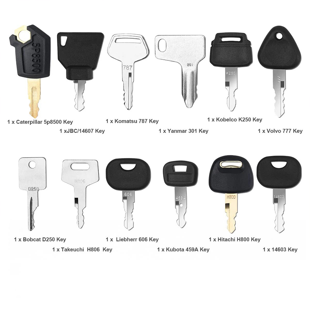 12 Buah Set Kunci Pengapian Ko - Heavy Equipment Keys Master Set ulasan dan harga