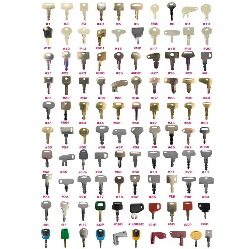 100 Kunci Set Pengapian Alat B - Heavy Equipment Keys Master Set ulasan dan harga