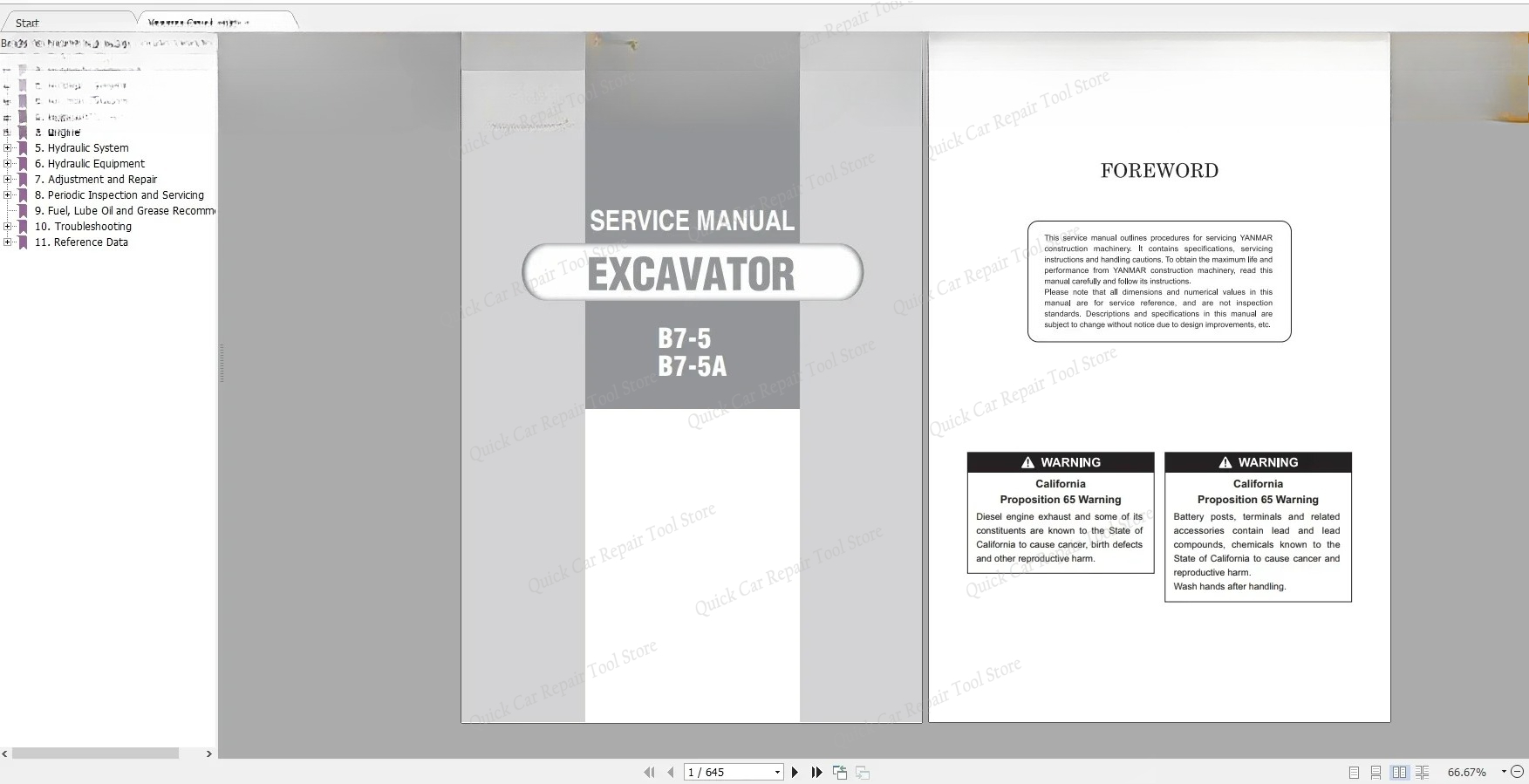 Manual Layanan & Suku Cadang L - Heavy Equipment Service ulasan dan harga